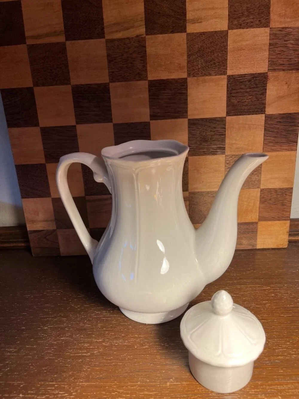 Federalist Ironstone Teapot A1168, crazing